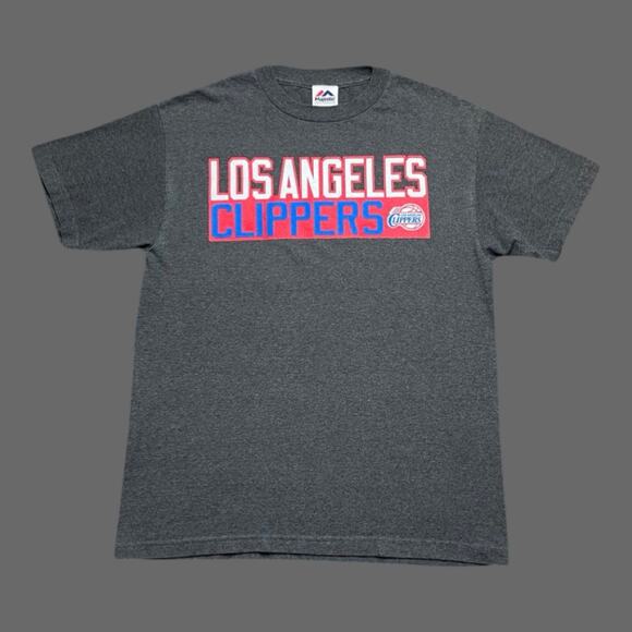 Majestic LA Clippers Chris Paul #3 Dark Gray SS Graphic Tee Mens Size S/M - Picture 1 of 8